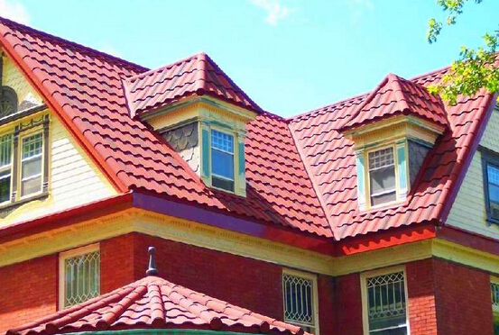 博天彩石金属瓦屋面运用