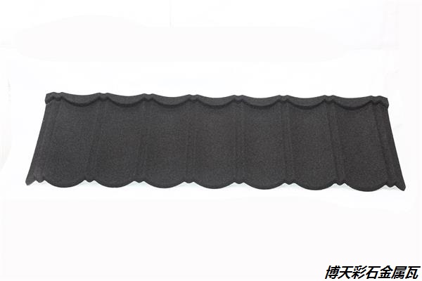 圆弧瓦图片和彩石金属瓦细节图