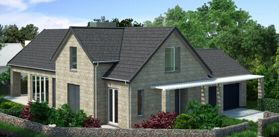 博天彩石金属瓦