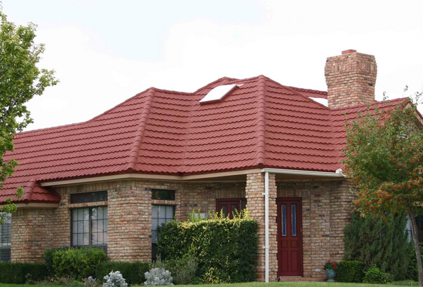 博天彩石金属瓦的运用